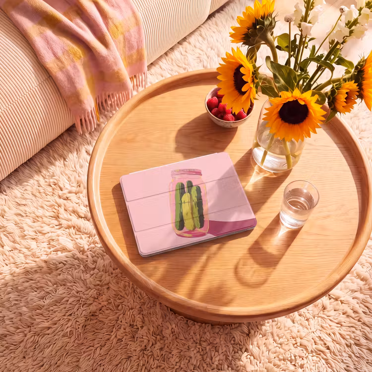 iPad hoes - Augurken - Pot - Schaduw - Roze — 2