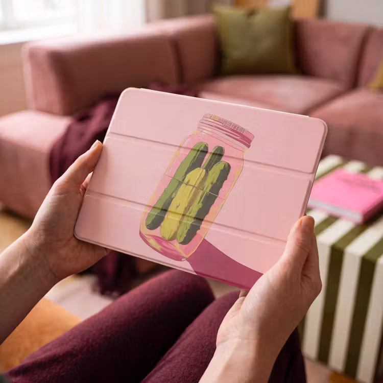 iPad hoes - Augurken - Pot - Schaduw - Roze — 4