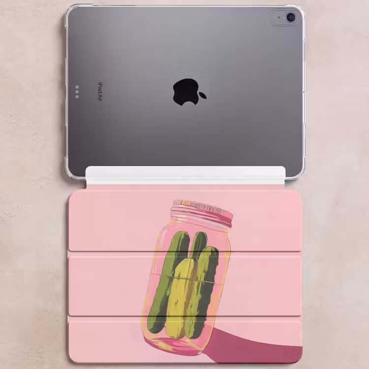 iPad hoes - Augurken - Pot - Schaduw - Roze — 6