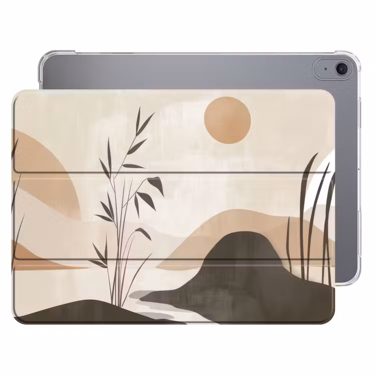 iPad hoes - Japandi - Landschap - Beige — 1