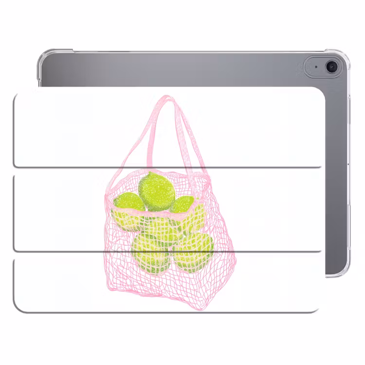 iPad hoes - Netzakje - Roze - Illustratie - Limoenen — 1