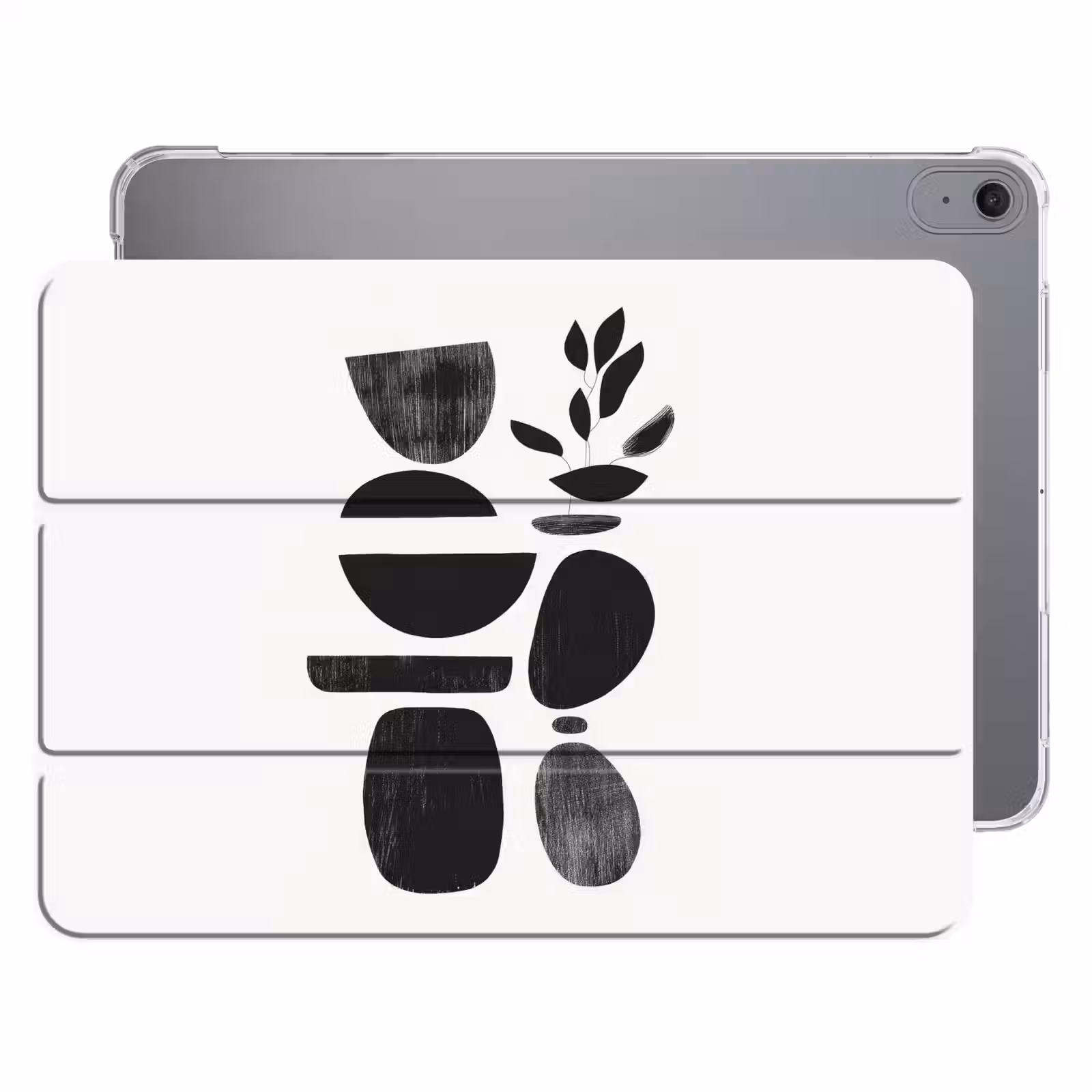 iPad hoes - Japandi - Zwart - Abstract — 1
