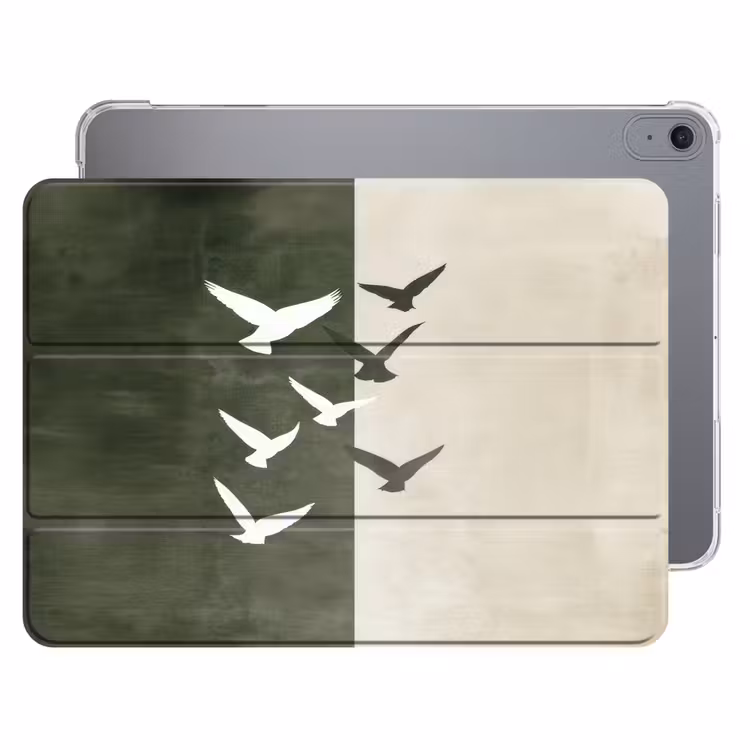 iPad hoes - Japandi - Vogel - Groen — 1