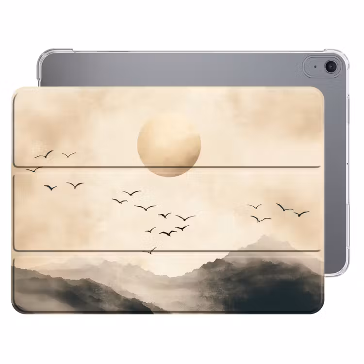 iPad hoes - Landschap - Japandi - vogel — 1