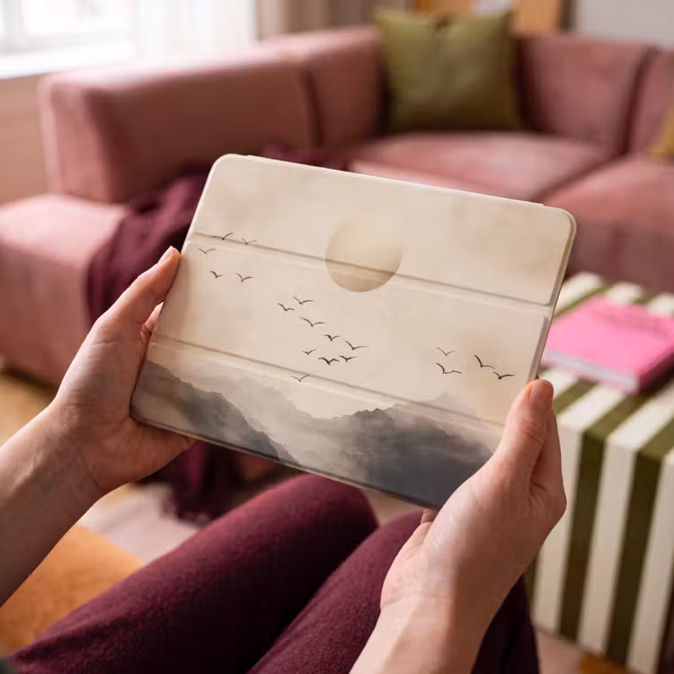 iPad hoes - Landschap - Japandi - vogel — 4