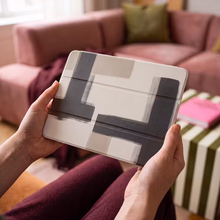 iPad hoes - Zwart - Abstract - Japandi — 4