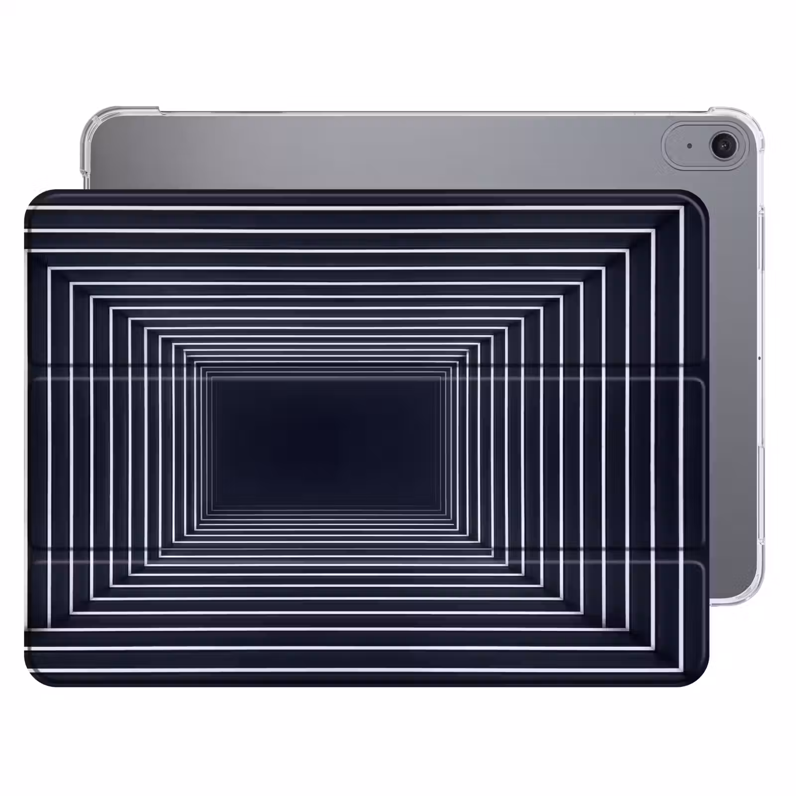 iPad hoes - Lijnen - Hypnotiserend - Zwart — 1