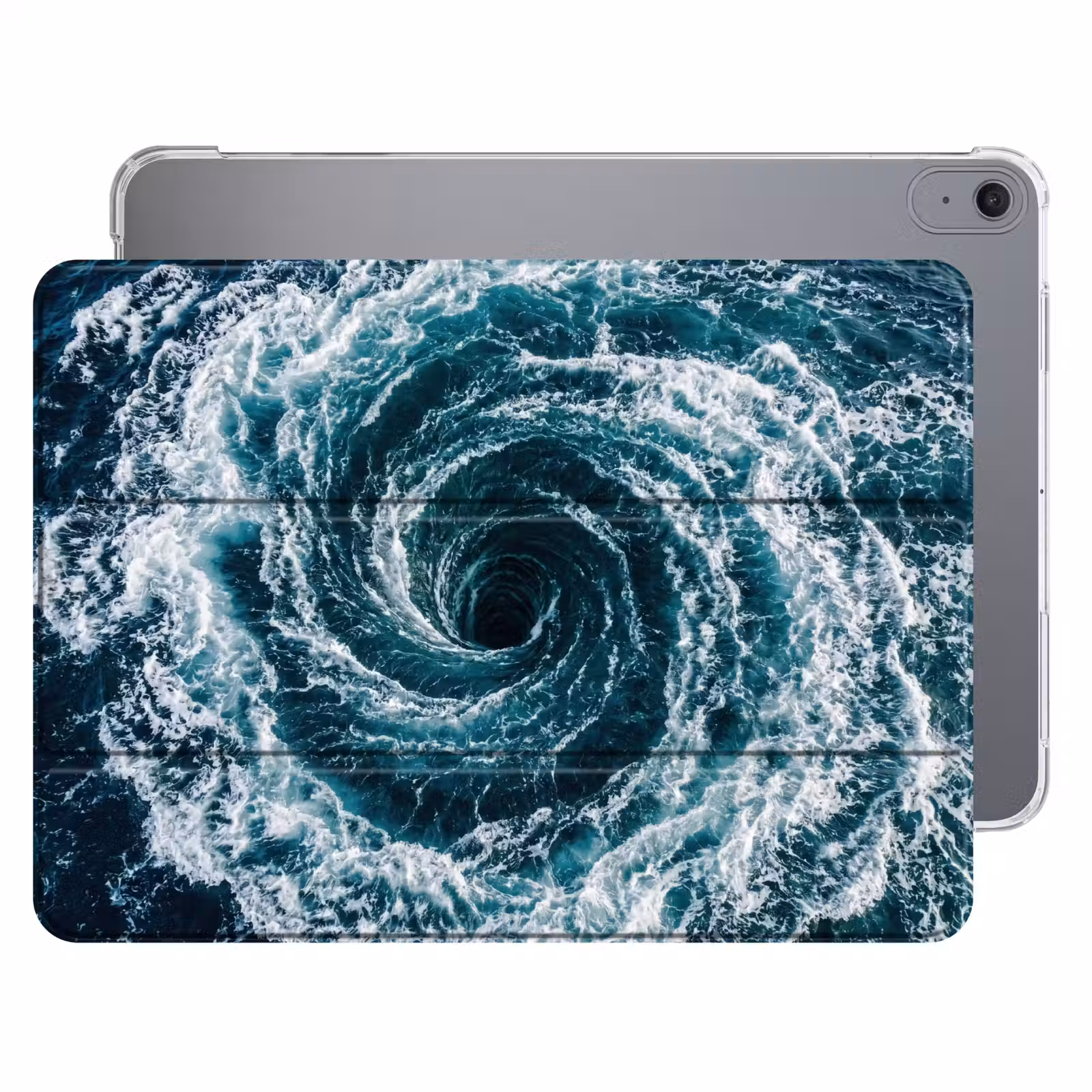 iPad hoes - Oceaan - Blauw - Draaikolk — 1