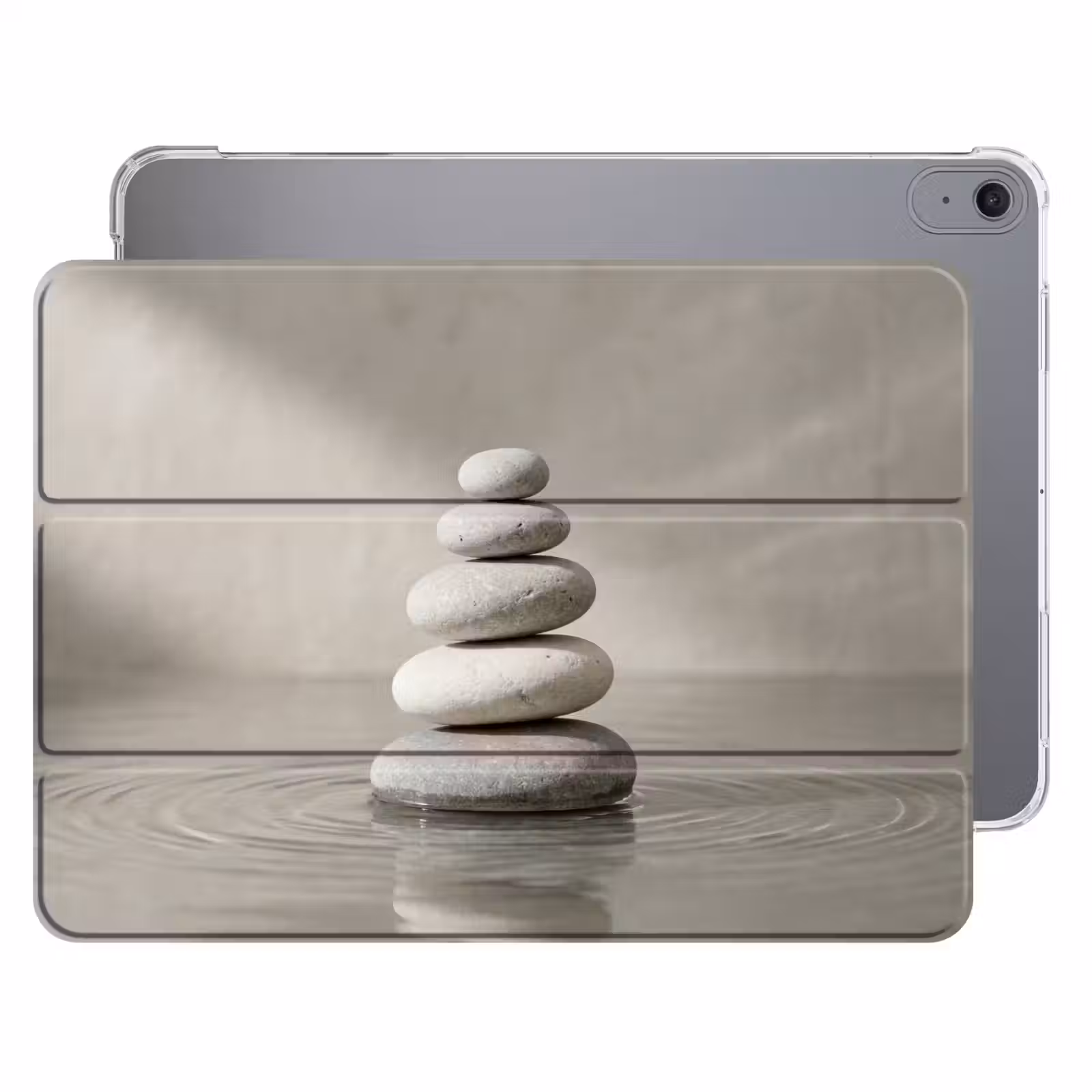 iPad hoes - Stenen - Water - Grijs — 1