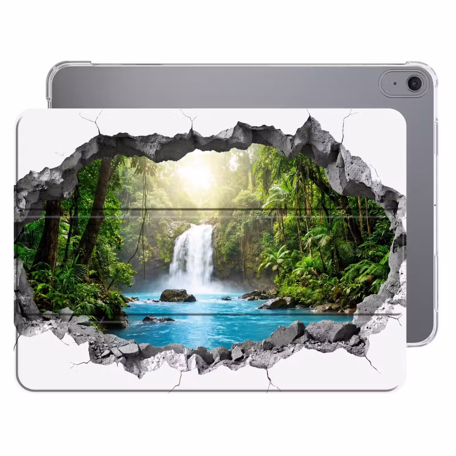 iPad hoes - Waterval - Doorkijkje - Natuur — 1