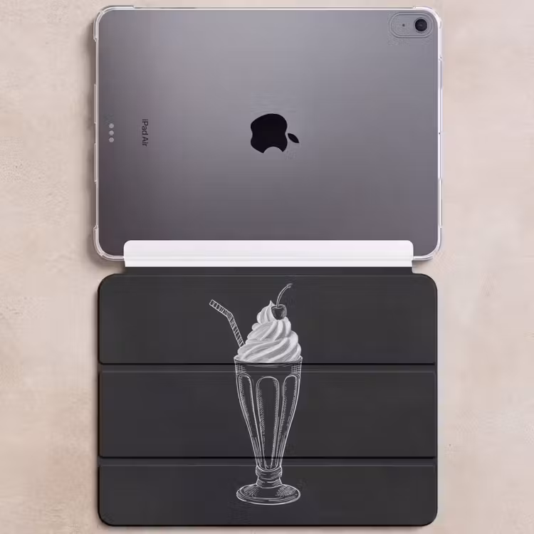 iPad hoes - Ijscoupe - Kers - Krijtstijl - Slagroom — 6