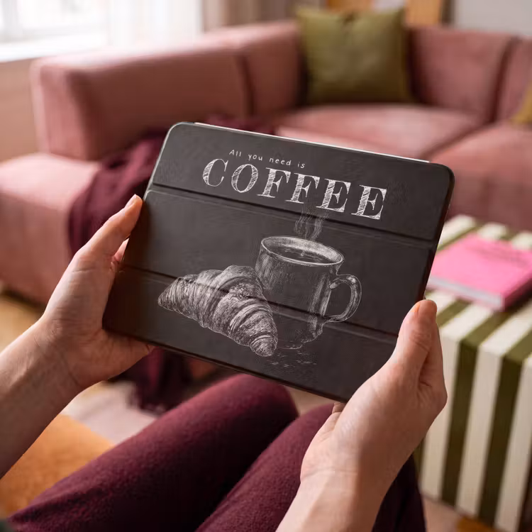 iPad hoes - Koffie - Croissant - Tekst — 4