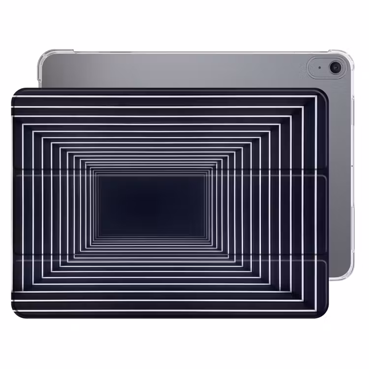 iPad hoes - Lijnen - Hypnotiserend - Zwart — 1