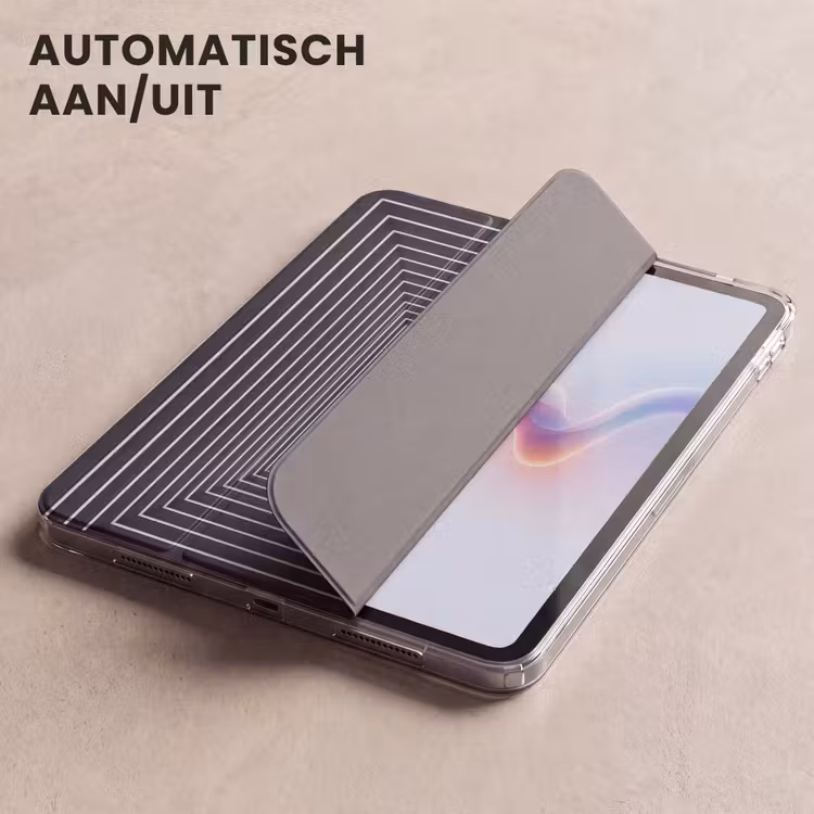 iPad hoes - Lijnen - Hypnotiserend - Zwart — 5