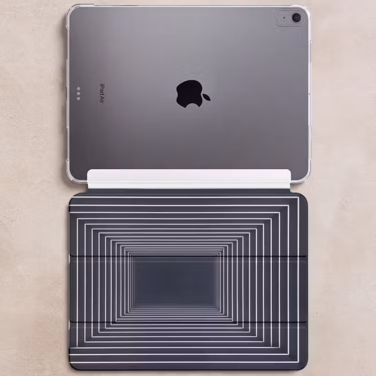 iPad hoes - Lijnen - Hypnotiserend - Zwart — 6