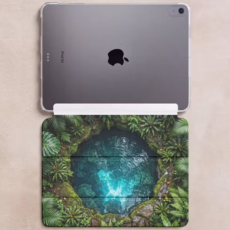iPad hoes - Natuur - Jungle - Water - Groen — 6