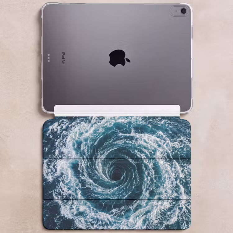 iPad hoes - Oceaan - Blauw - Draaikolk — 6
