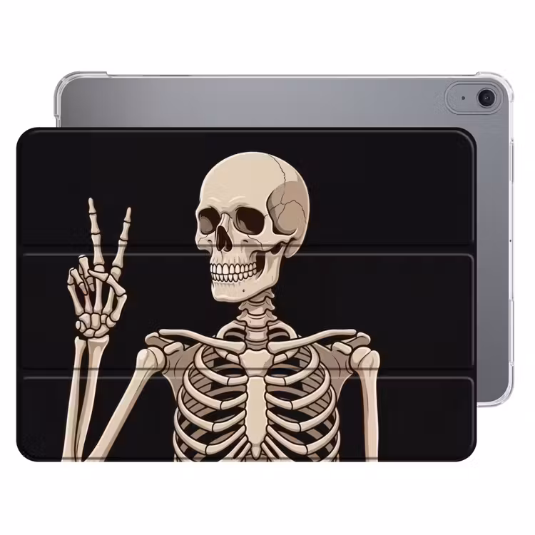 iPad hoes - Skelet - Peace - Zwart — 1