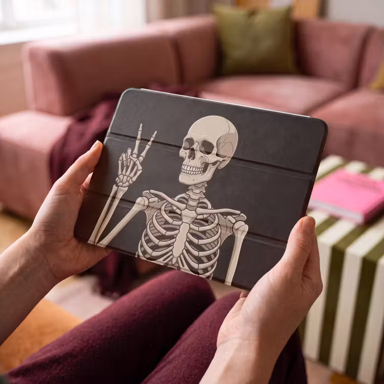 iPad hoes - Skelet - Peace - Zwart — 4