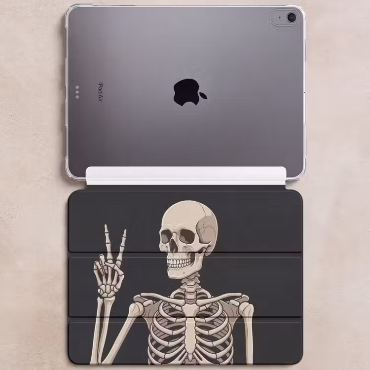 iPad hoes - Skelet - Peace - Zwart — 6