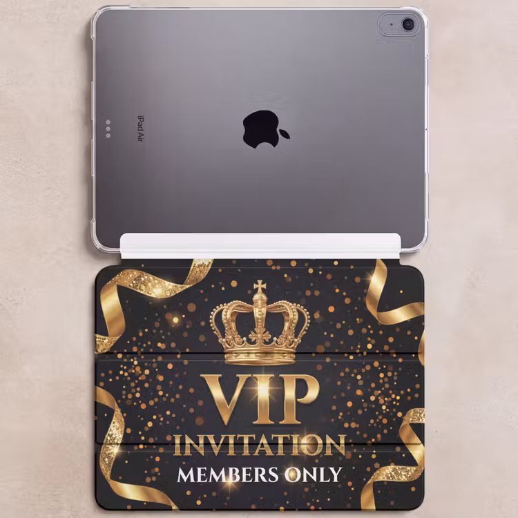 iPad hoes - Uitnodiging - VIP - Kroon - Goud — 6