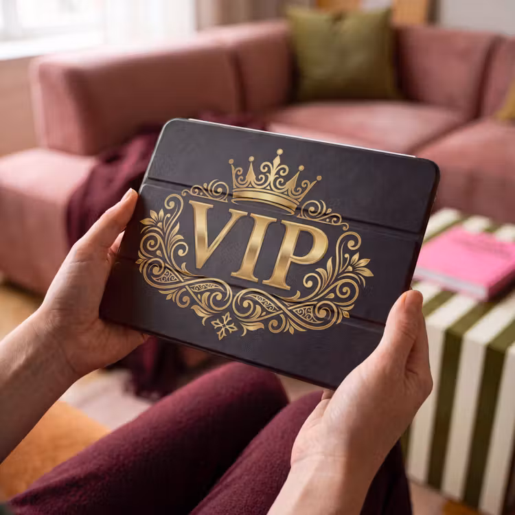 iPad hoes - VIP - Kroon - Goud — 4