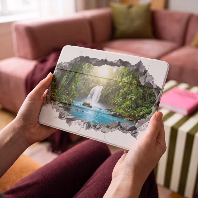 iPad hoes - Waterval - Doorkijkje - Natuur — 4