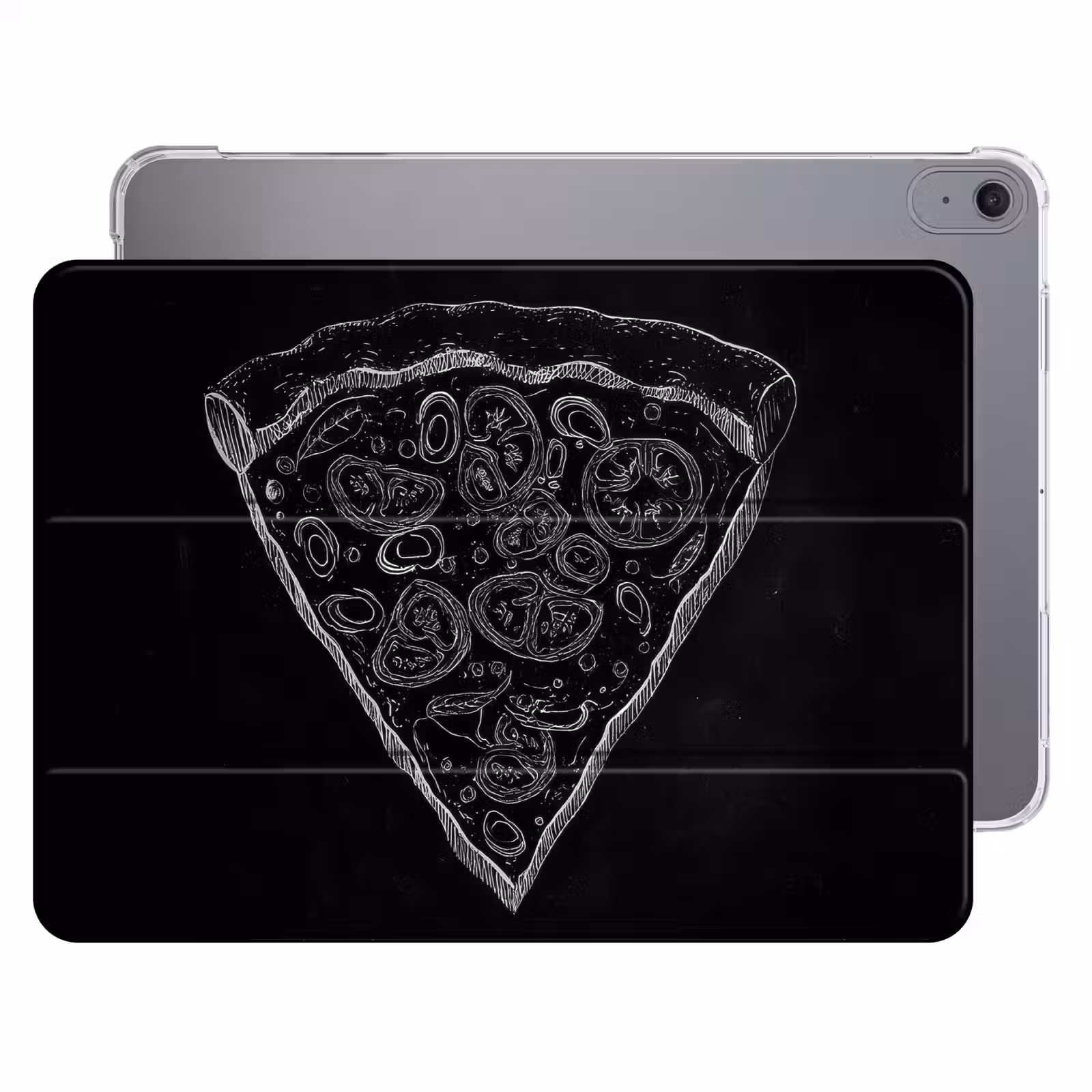 iPad hoes - Pizzapunt - Toppings - Krijttekening — 1