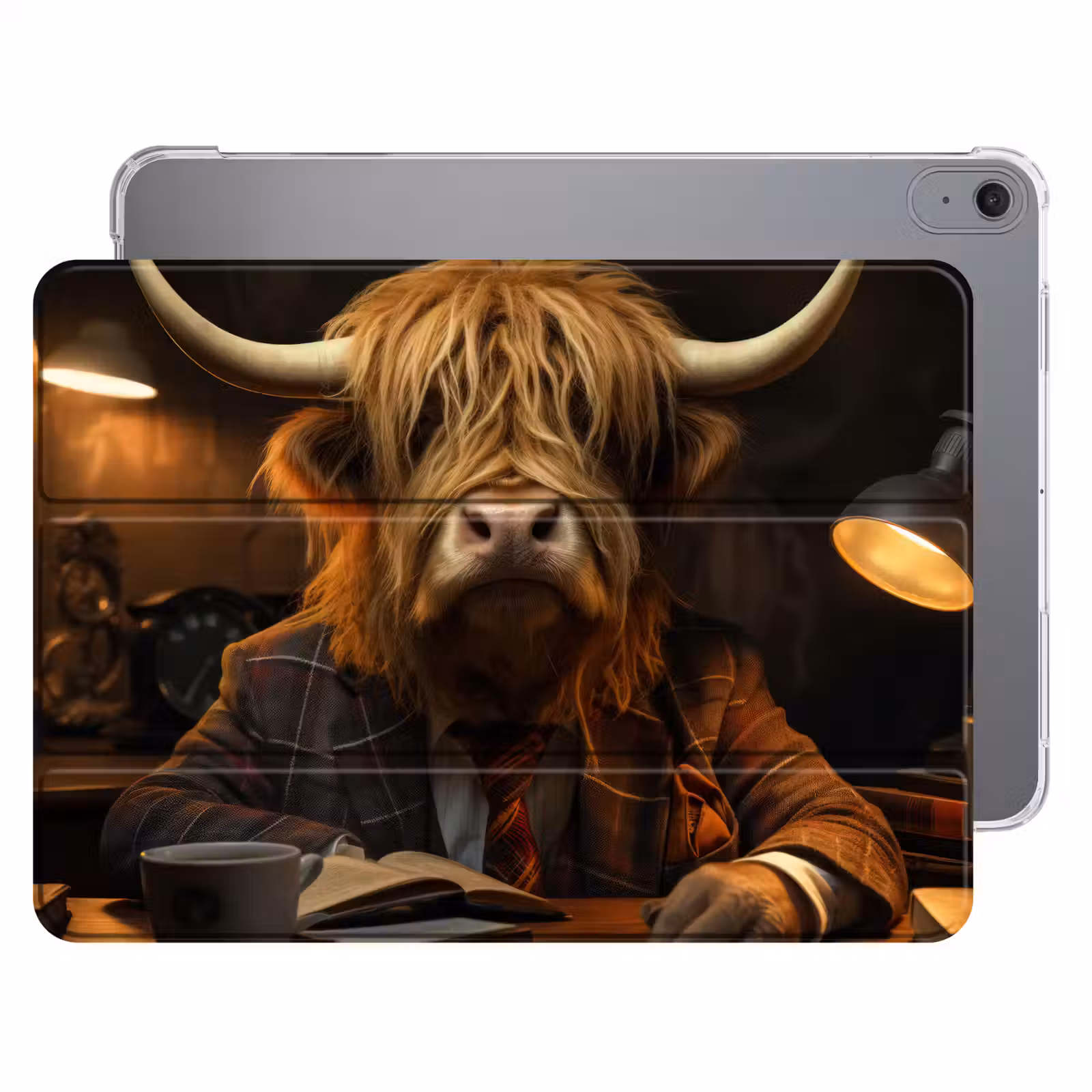 iPad hoes - Schotse hooglander - Dier - Pak - Bureau — 1