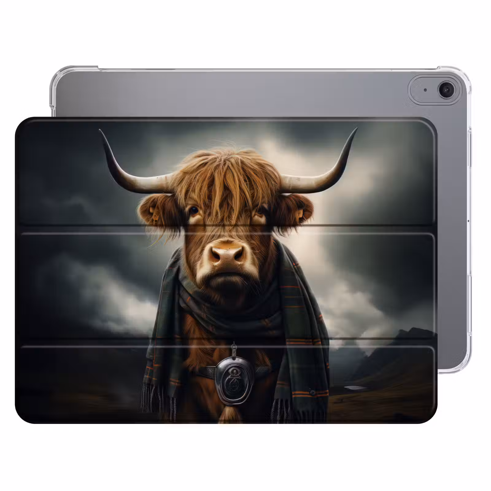 iPad hoes - Schotse hooglander - Sjaal - Bergen — 1
