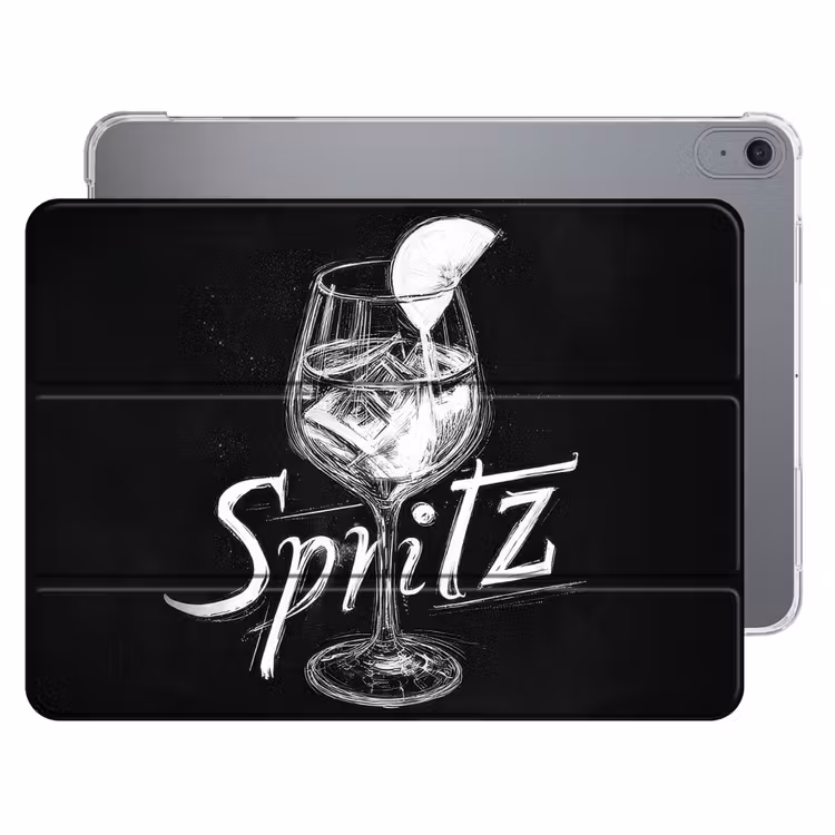 iPad hoes - Glas spritz - Krijtletters - Ijsblokjes - Citroen — 1