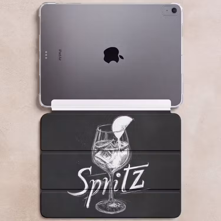 iPad hoes - Glas spritz - Krijtletters - Ijsblokjes - Citroen — 6