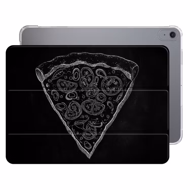 iPad hoes - Pizzapunt - Toppings - Krijttekening — 1