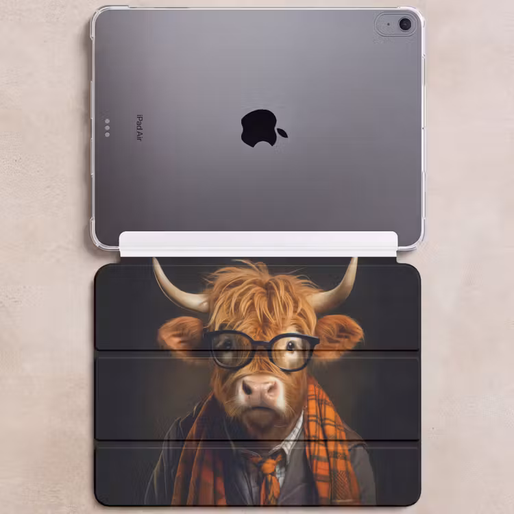 iPad hoes - Schotse hooglander - Bril - Sjaal - Dier — 6