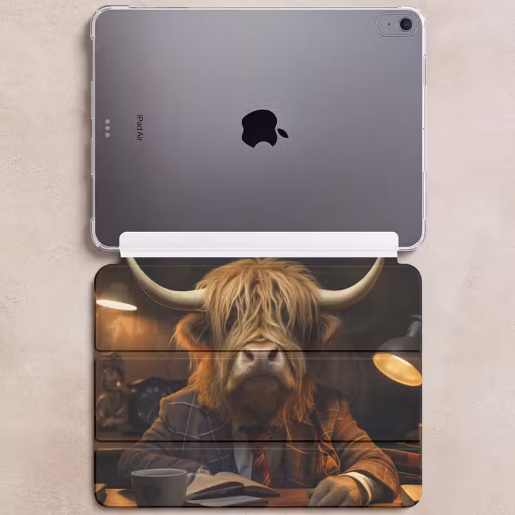 iPad hoes - Schotse hooglander - Dier - Pak - Bureau — 6