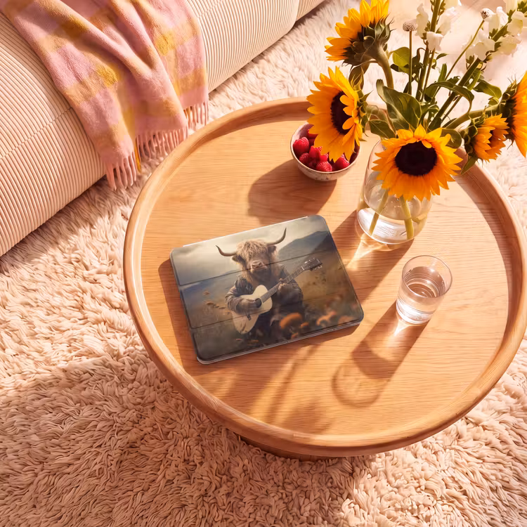 iPad hoes - Schotse hooglander - Gitaar - Bloemen - Bergen — 2