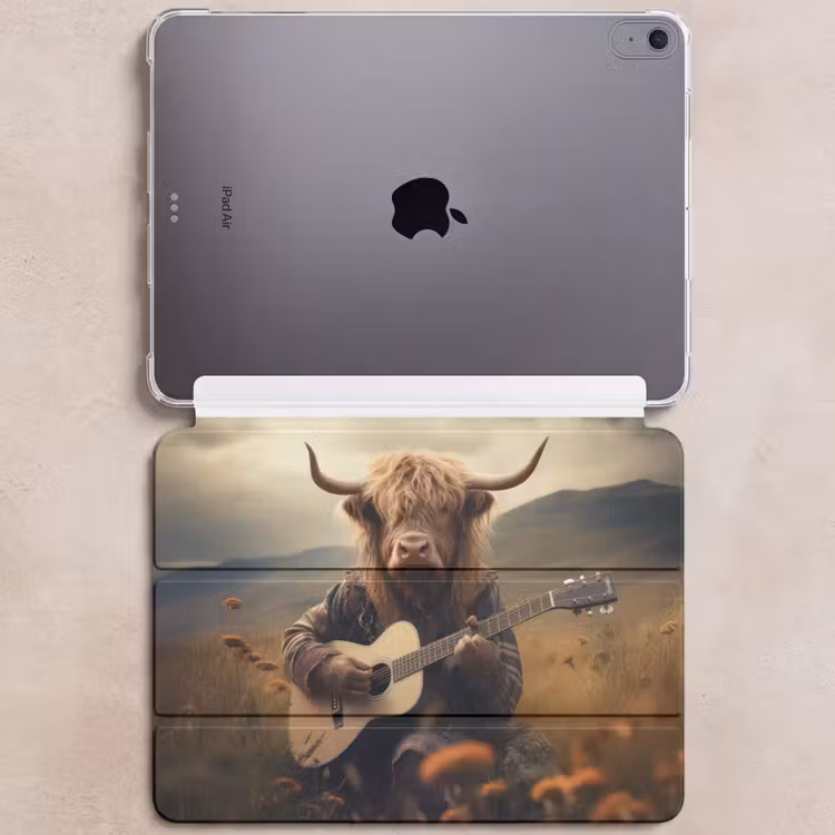 iPad hoes - Schotse hooglander - Gitaar - Bloemen - Bergen — 6