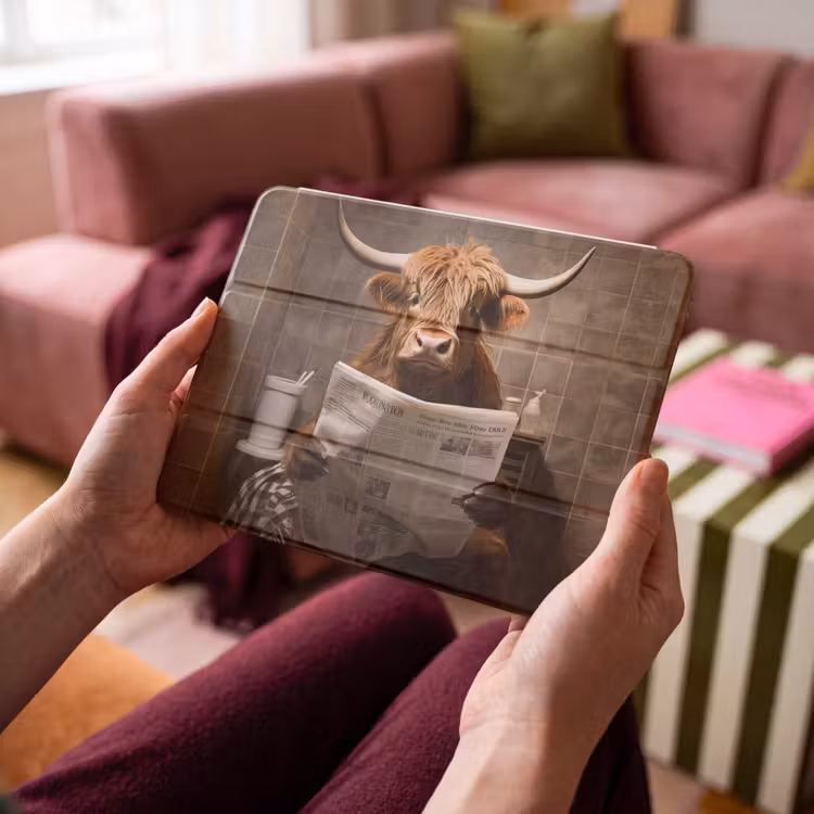 iPad hoes - Schotse hooglander - Krant - Toilet — 4