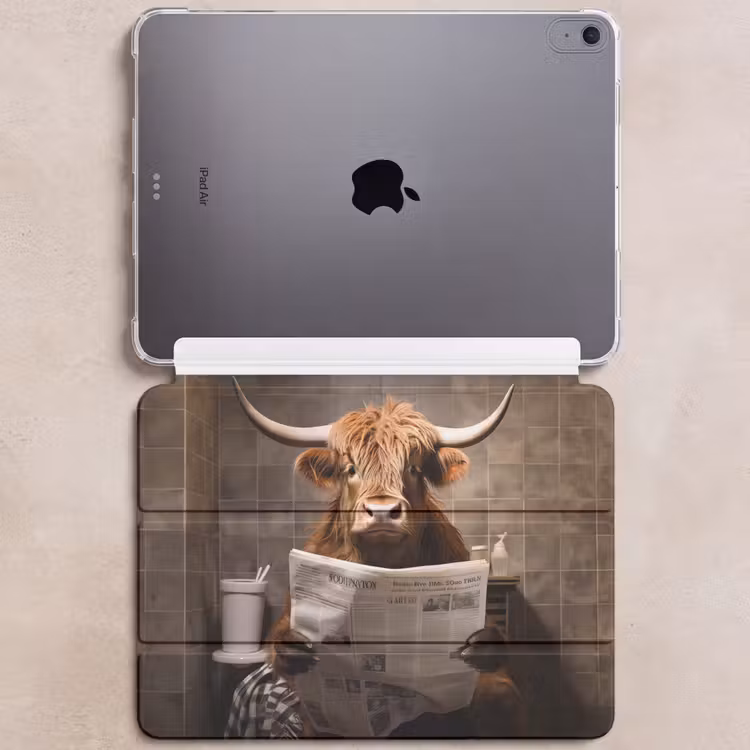iPad hoes - Schotse hooglander - Krant - Toilet — 6