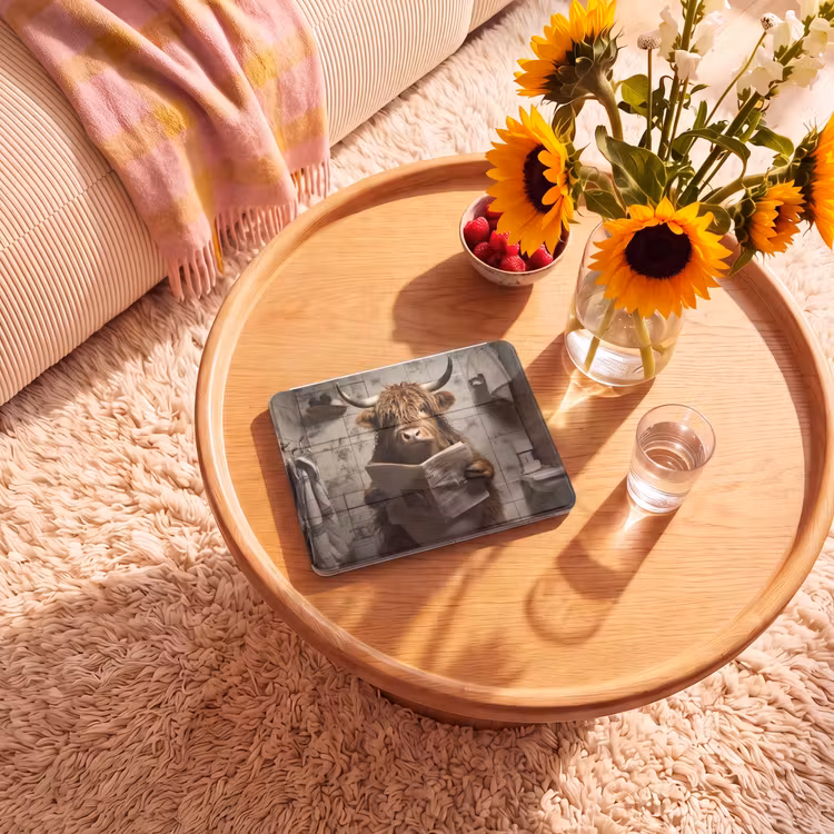 iPad hoes - Schotse hooglander - Toilet - Krant - Badkamer — 2