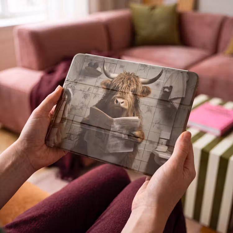 iPad hoes - Schotse hooglander - Toilet - Krant - Badkamer — 4