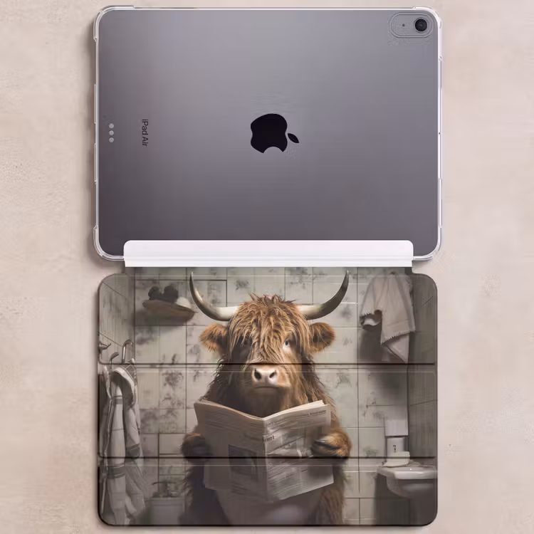 iPad hoes - Schotse hooglander - Toilet - Krant - Badkamer — 6
