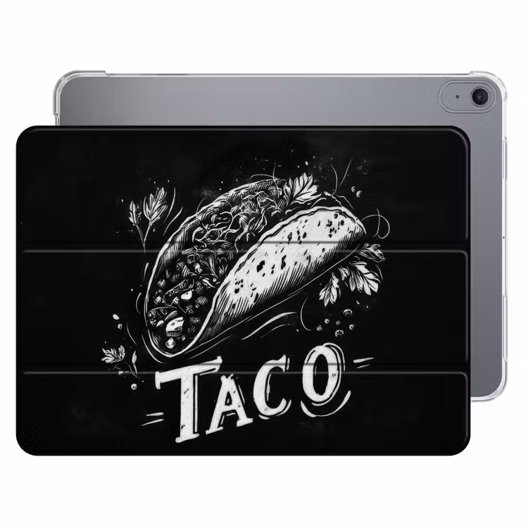 iPad hoes - Taco - Kruiden - Witte krijtstijl - Tekst — 1