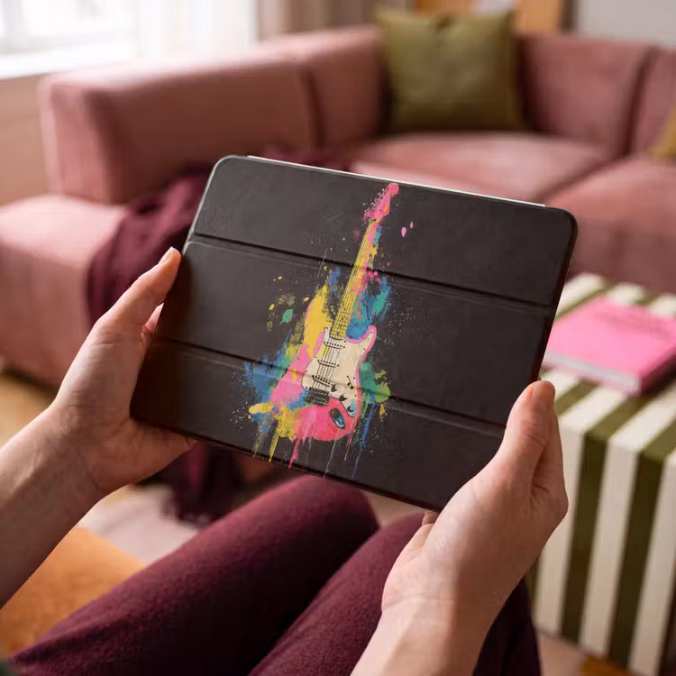 iPad hoes - Gitaar - Kleurrijk - Verf — 4
