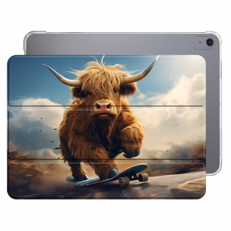 iPad hoes - Schotse hooglander - Hoorns - Skateboard — 1