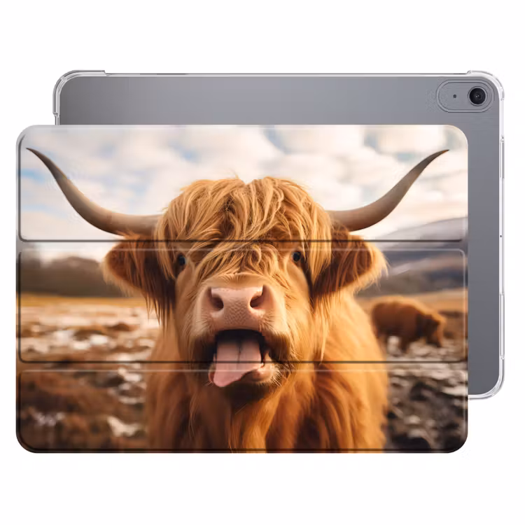 iPad hoes - Schotse hooglander - Tong - Hoorns — 1