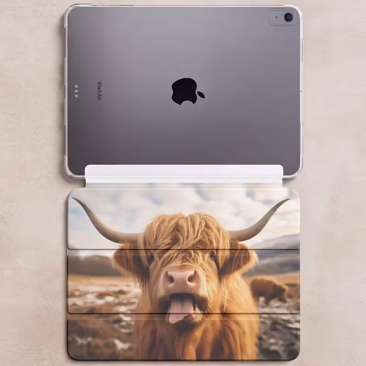 iPad hoes - Schotse hooglander - Tong - Hoorns — 6