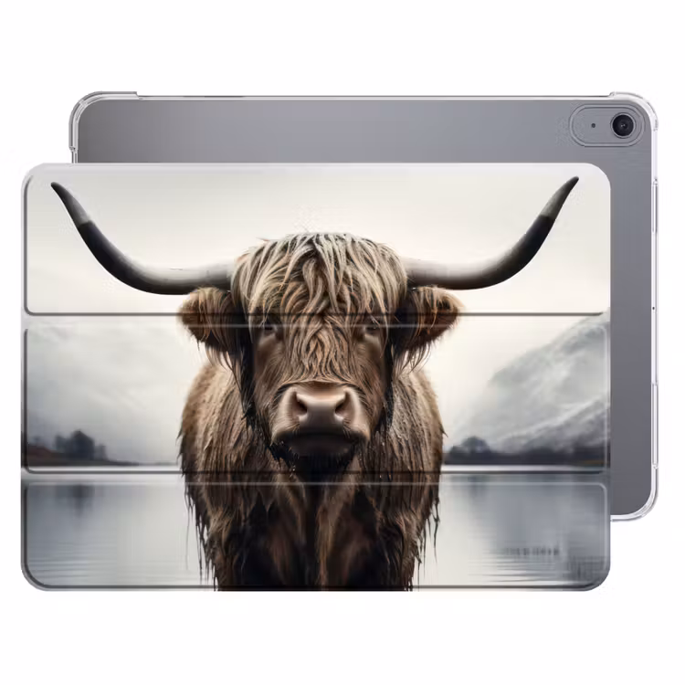 iPad hoes - Schotse hooglander - Water - Nat — 1