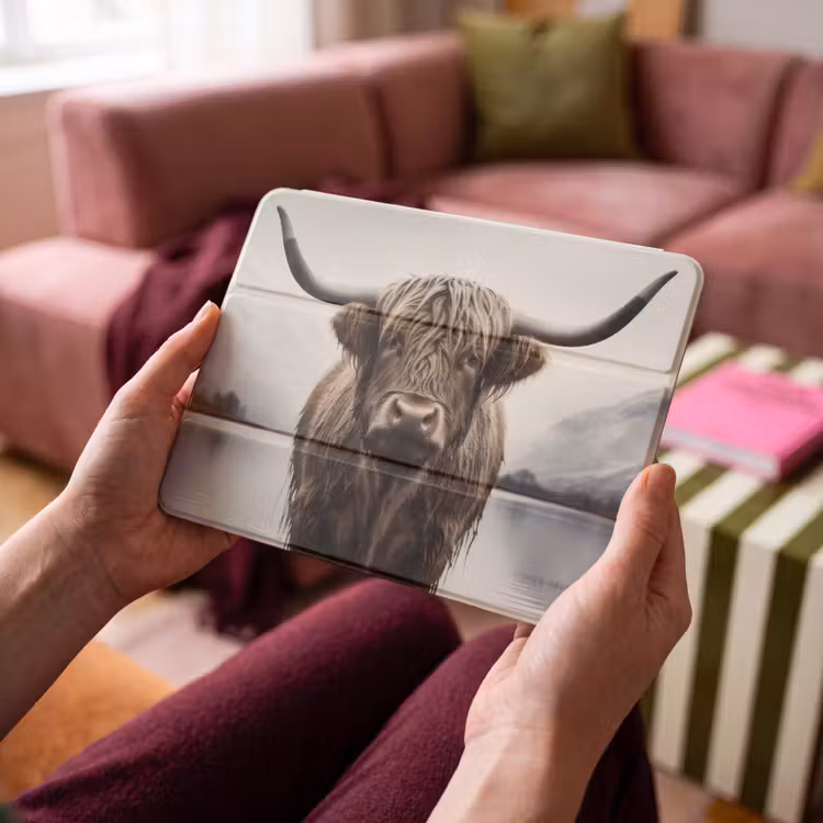 iPad hoes - Schotse hooglander - Water - Nat — 4