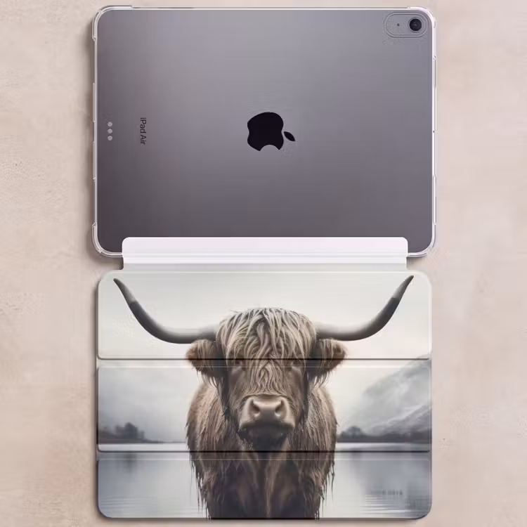 iPad hoes - Schotse hooglander - Water - Nat — 6